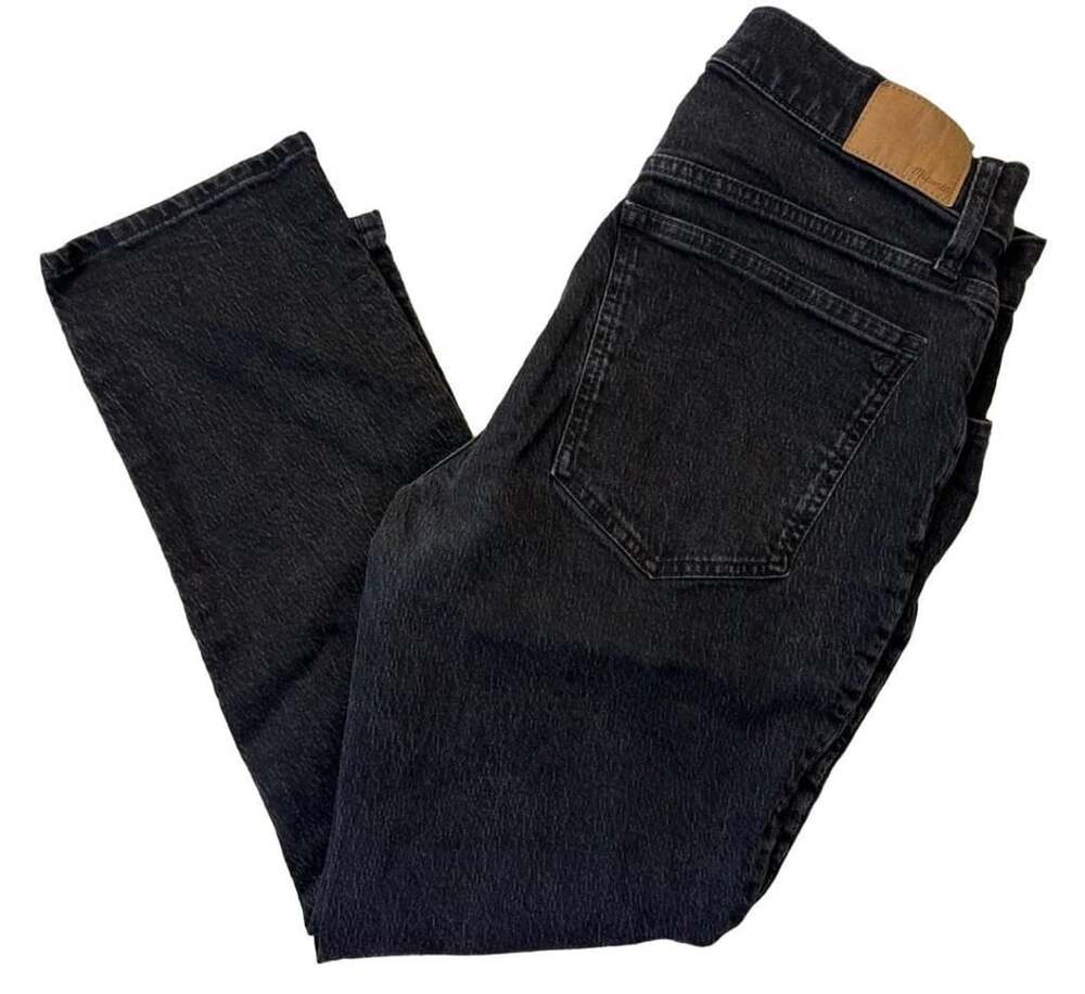 Madewell The Mid-Rise Perfect Vintage Jean Size 31 Black Denim